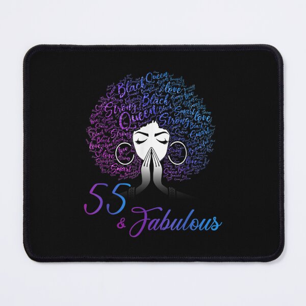 Item preview, 55 & Fabulous Afro Hair Black Women 55th Birthday Gifts designed and sold by RichardMarkham.