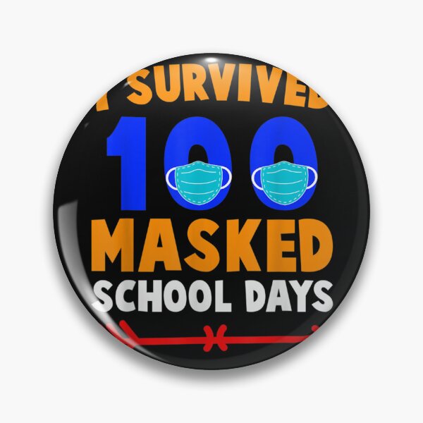 Item preview, 100 Day Of School I Survived 100 Days Of Masked School Gift designed and sold by RichardMarkham.