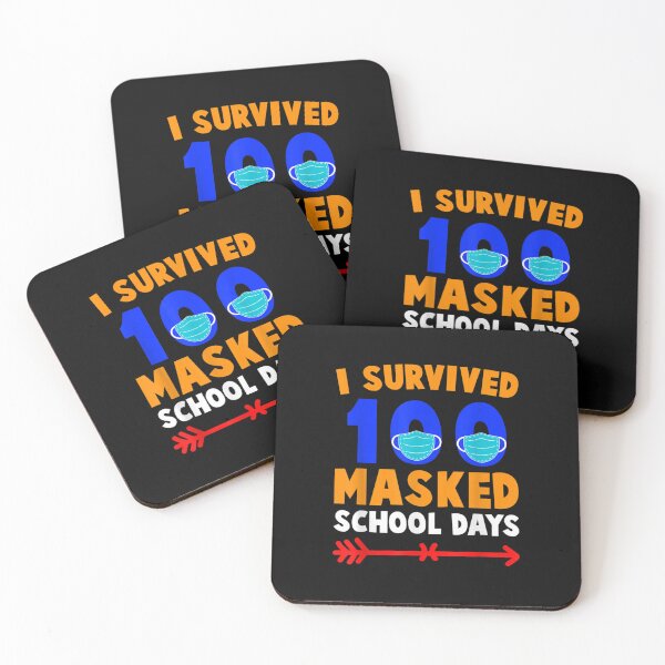 Item preview, 100 Day Of School I Survived 100 Days Of Masked School Gift designed and sold by RichardMarkham.