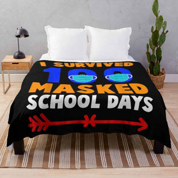 Item preview, 100 Day Of School I Survived 100 Days Of Masked School Gift designed and sold by RichardMarkham.