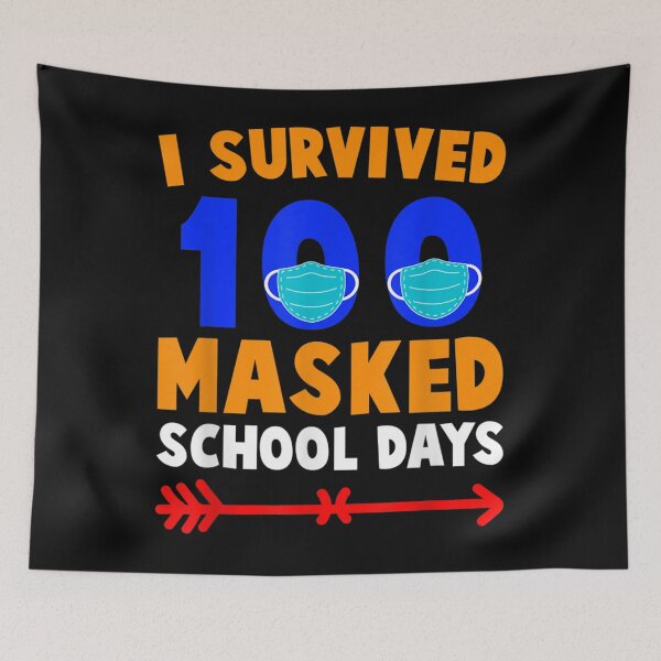 Item preview, 100 Day Of School I Survived 100 Days Of Masked School Gift designed and sold by RichardMarkham.