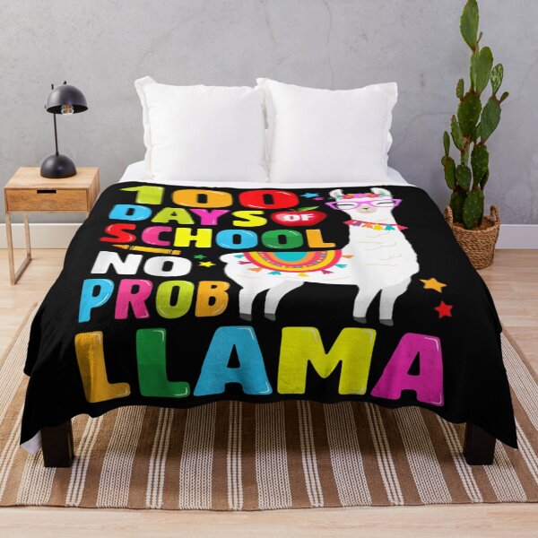 Item preview, 100 Days of School  No Probllama Llama 100th day designed and sold by RichardMarkham.