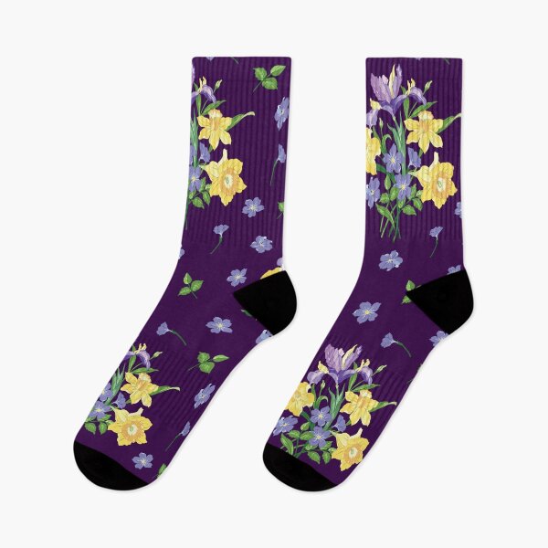 Item preview, Daffodils, Irises And Periwinkles Flowers designed and sold by danikaVT.