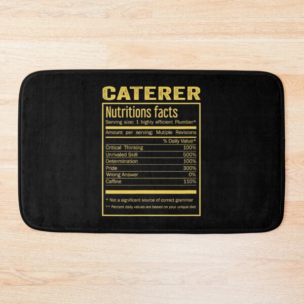 Item preview, Mens Womens caterer birthday Gifts Shirt,Cool caterer Funny Nutrition Facts Mens Womens Christmas Fathers Days Gift, caterer Nutrition Facts designed and sold by xlnv.