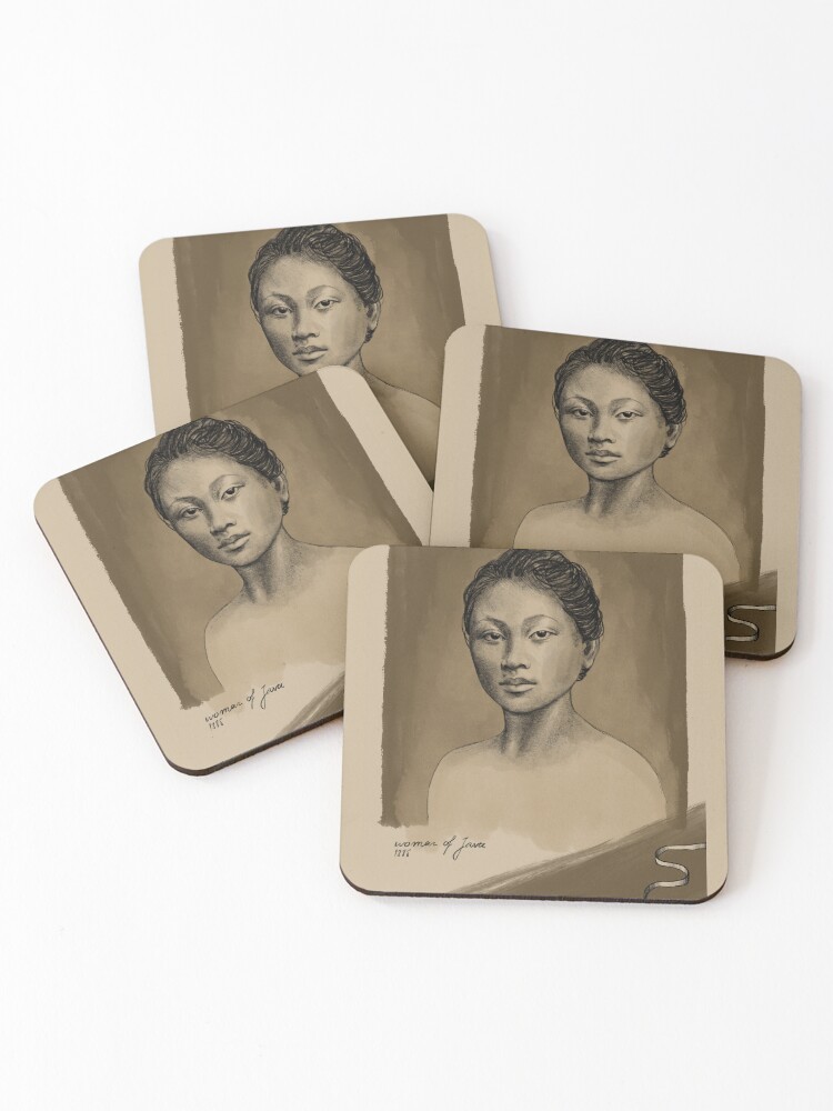 Thumbnail 1 of 5, Coasters (Set of 4), Java Queen designed and sold by shawnabecks.