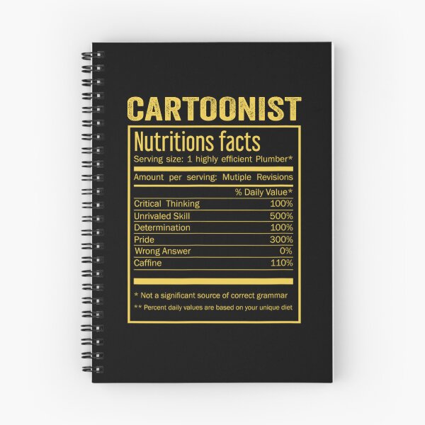 Item preview, Mens Womens cartoonist birthday Gifts Shirt,Cool cartoonist Funny Nutrition Facts Mens Womens Christmas Fathers Days Gift, cartoonist Nutrition Facts designed and sold by xlnv.