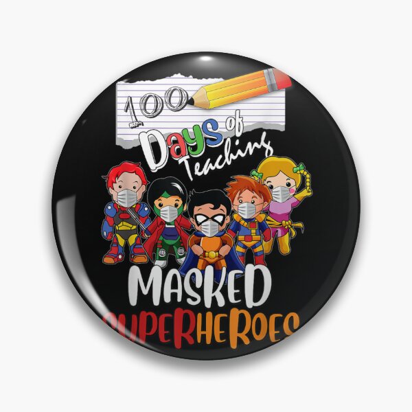 Item preview, 100 Days of Teaching Masked Superheroes Virtual Teacher Gift designed and sold by RichardMarkham.