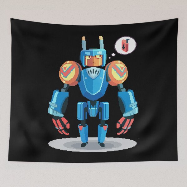 Item preview, Pixel Robot T-ShirtBlue Robot  designed and sold by MariaCasesy.