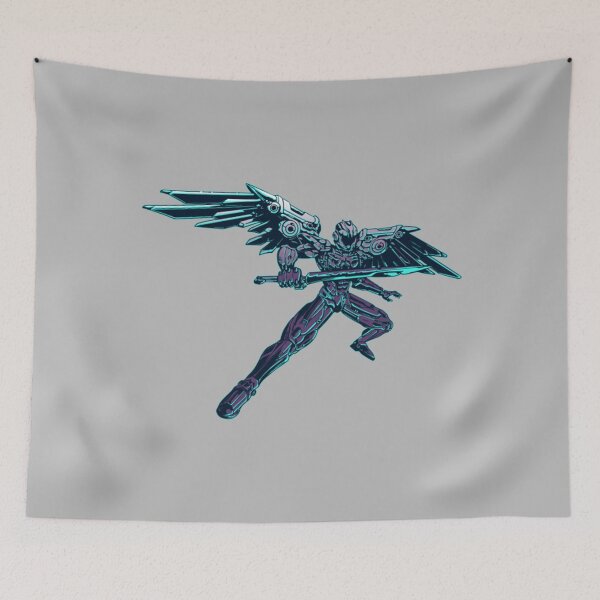 Item preview, Robot Gundam T-Shirtflying robot carrying a sword illustration designed and sold by MariaCasesy.
