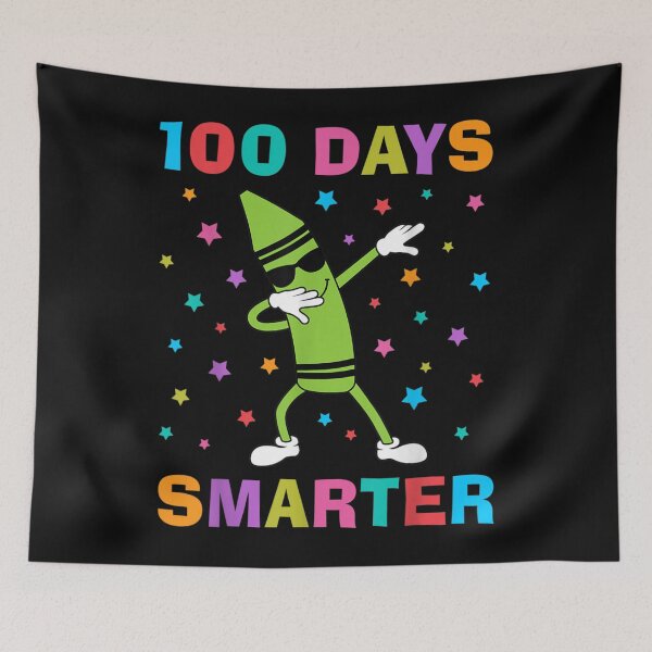 Item preview, 100 Days Smarter 100th Day of School Dabbing Crayon designed and sold by RichardMarkham.