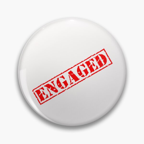 Item preview, Engaged stamp slogan light English version designed and sold by 7T-Designs.
