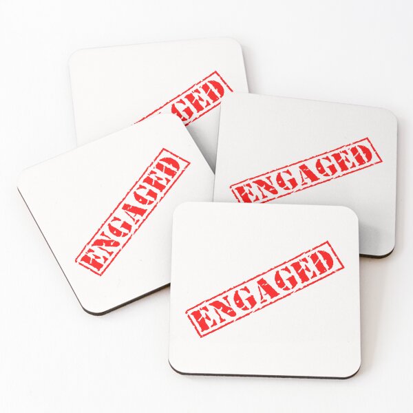 Item preview, Engaged stamp slogan light English version designed and sold by 7T-Designs.