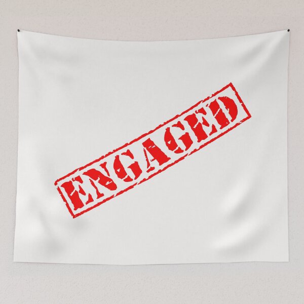 Item preview, Engaged stamp slogan light English version designed and sold by 7T-Designs.