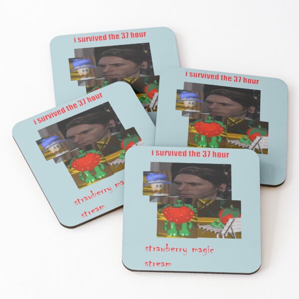 Item preview, i survived jerma_s 37 hour strawberry magic stream   designed and sold by VictorAlberT.