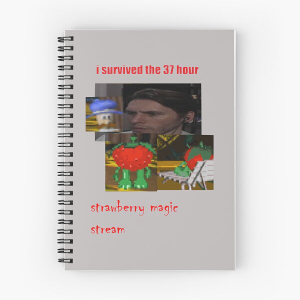 Item preview, i survived jerma_s 37 hour strawberry magic stream   designed and sold by VictorAlberT.