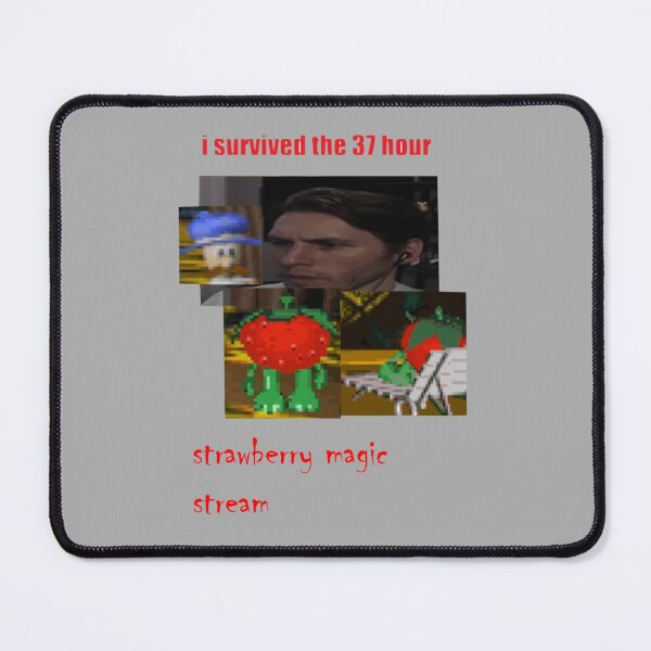 Item preview, i survived jerma_s 37 hour strawberry magic stream   designed and sold by VictorAlberT.