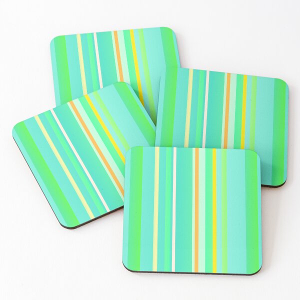 Item preview, August color palette | Green lines pattern designed and sold by lausn.