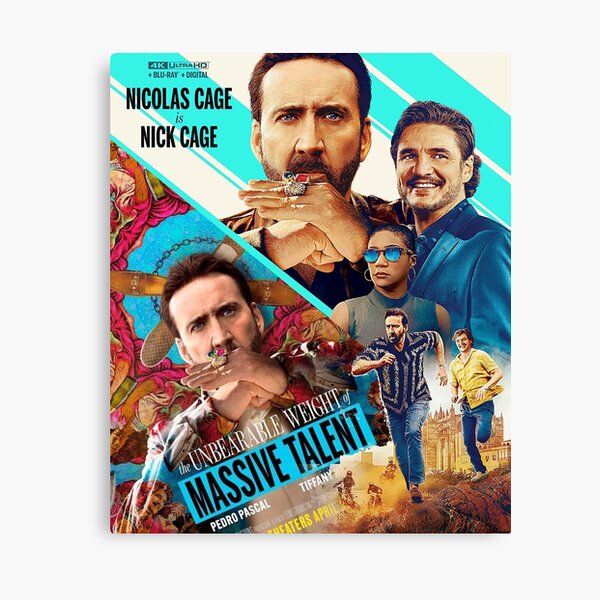 Item preview, the unbearable weight of massive talent movie poster | Nicolas cage Poster designed and sold by DreemzShop ⭐⭐⭐⭐⭐.