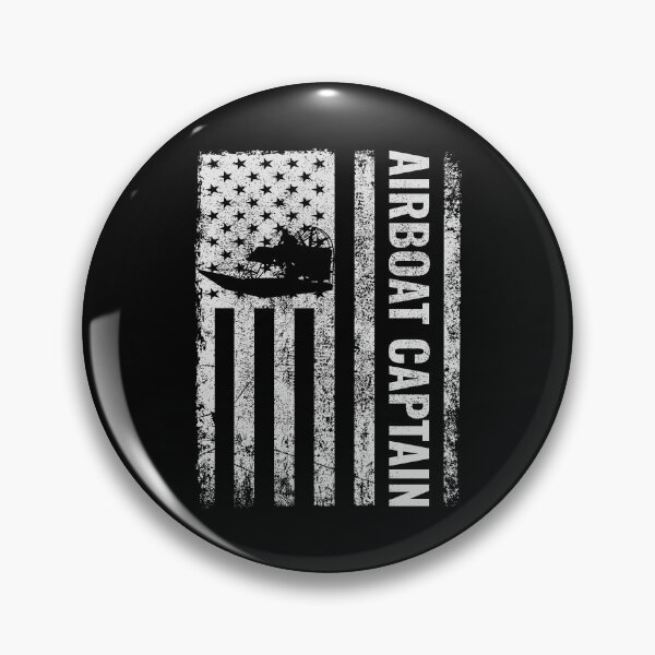 Item preview, American Flag USA Airboat Airboating Captain designed and sold by CuteDesigns1.