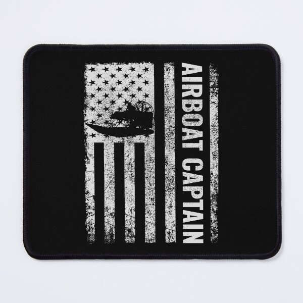 Item preview, American Flag USA Airboat Airboating Captain designed and sold by CuteDesigns1.