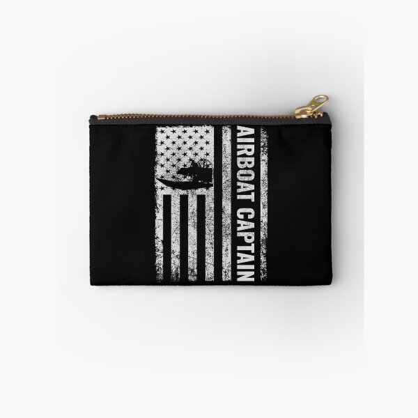 Item preview, American Flag USA Airboat Airboating Captain designed and sold by CuteDesigns1.