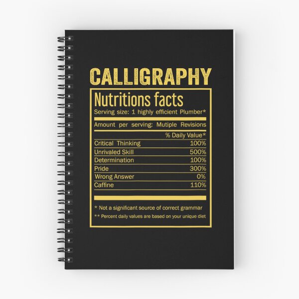 Item preview, Mens Womens calligraphy birthday Gifts Shirt,Cool calligraphy Funny Nutrition Facts Mens Womens Christmas Fathers Days Gift, calligraphy Nutrition Facts designed and sold by xlnv.