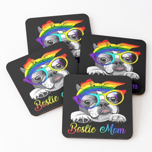 Item preview, Bostie Mom For Lgbt Pride Boston Terrier Dogs Lovers designed and sold by AkidoSota.