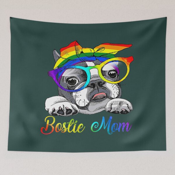 Item preview, Bostie Mom For Lgbt Pride Boston Terrier Dogs Lovers designed and sold by AkidoSota.