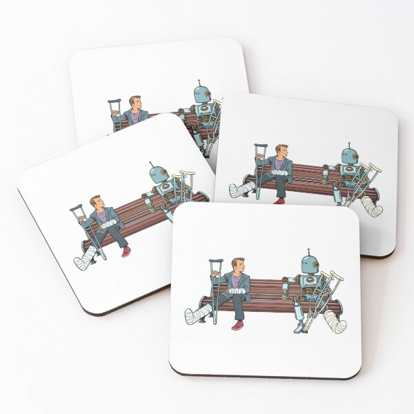 Item preview, Vintage Robot T-ShirtHuman And Robot With Broken Legs designed and sold by MariaCasesy.