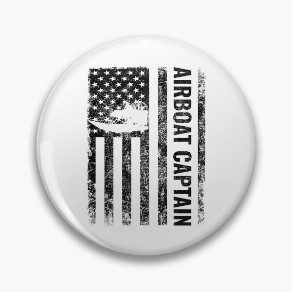 Item preview, American Flag USA Airboat Airboating Captain designed and sold by CuteDesigns1.