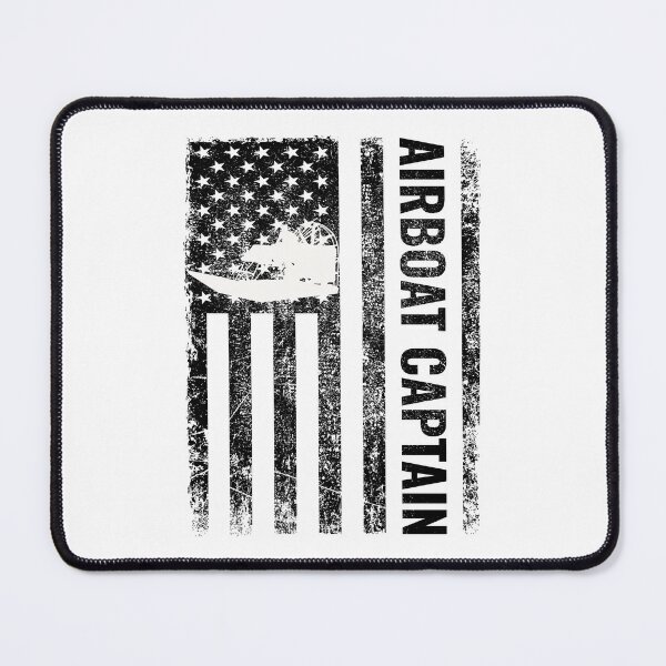 Item preview, American Flag USA Airboat Airboating Captain designed and sold by CuteDesigns1.