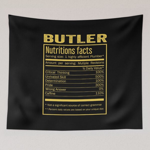 Item preview, Mens Womens butler birthday Gifts Shirt,Cool butler Funny Nutrition Facts Mens Womens Christmas Fathers Days Gift, butler Nutrition Facts designed and sold by xlnv.