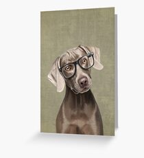 Mr Weimaraner Greeting Card