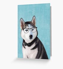 Mr Siberian Husky Greeting Card