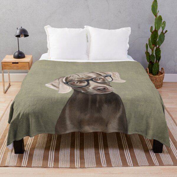 Mr Weimaraner Throw Blanket