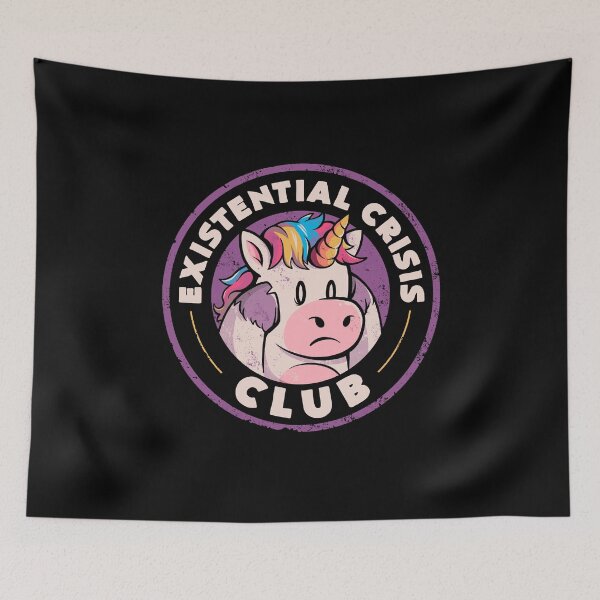 Item preview, Existential Crisis Club - Funny Unicorn Sarcasm Gift designed and sold by EduEly.