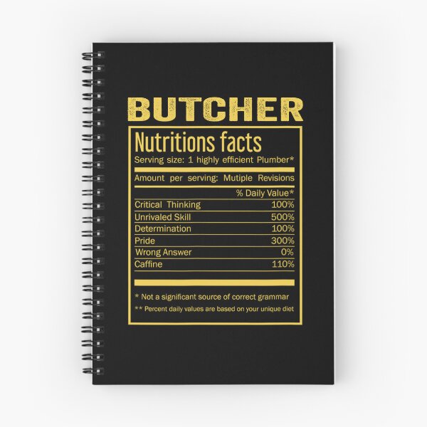Item preview, Mens Womens butcher birthday Gifts Shirt,Cool butcher Funny Nutrition Facts Mens Womens Christmas Fathers Days Gift, butcher Nutrition Facts designed and sold by xlnv.