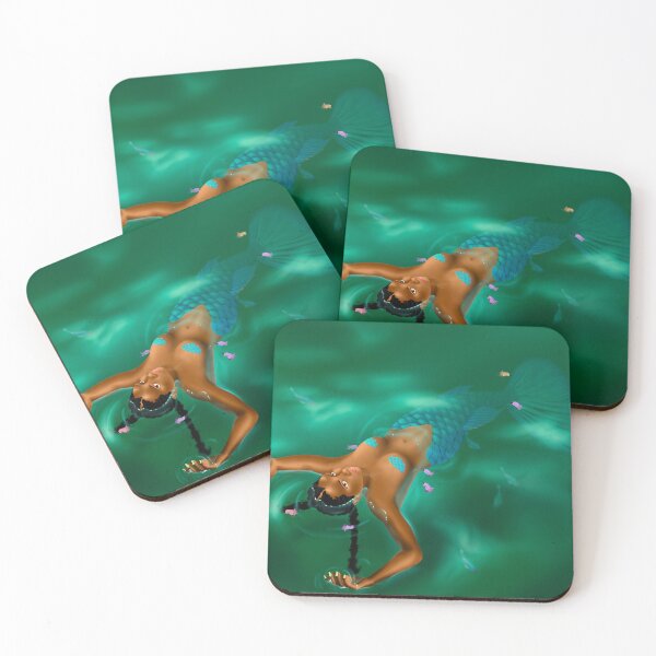 Item preview, Blue Acara Mermaid designed and sold by WildRedArts.