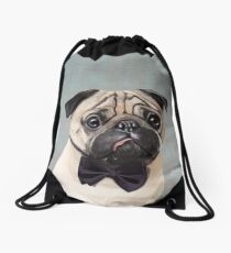 Mr Pug Drawstring Bag
