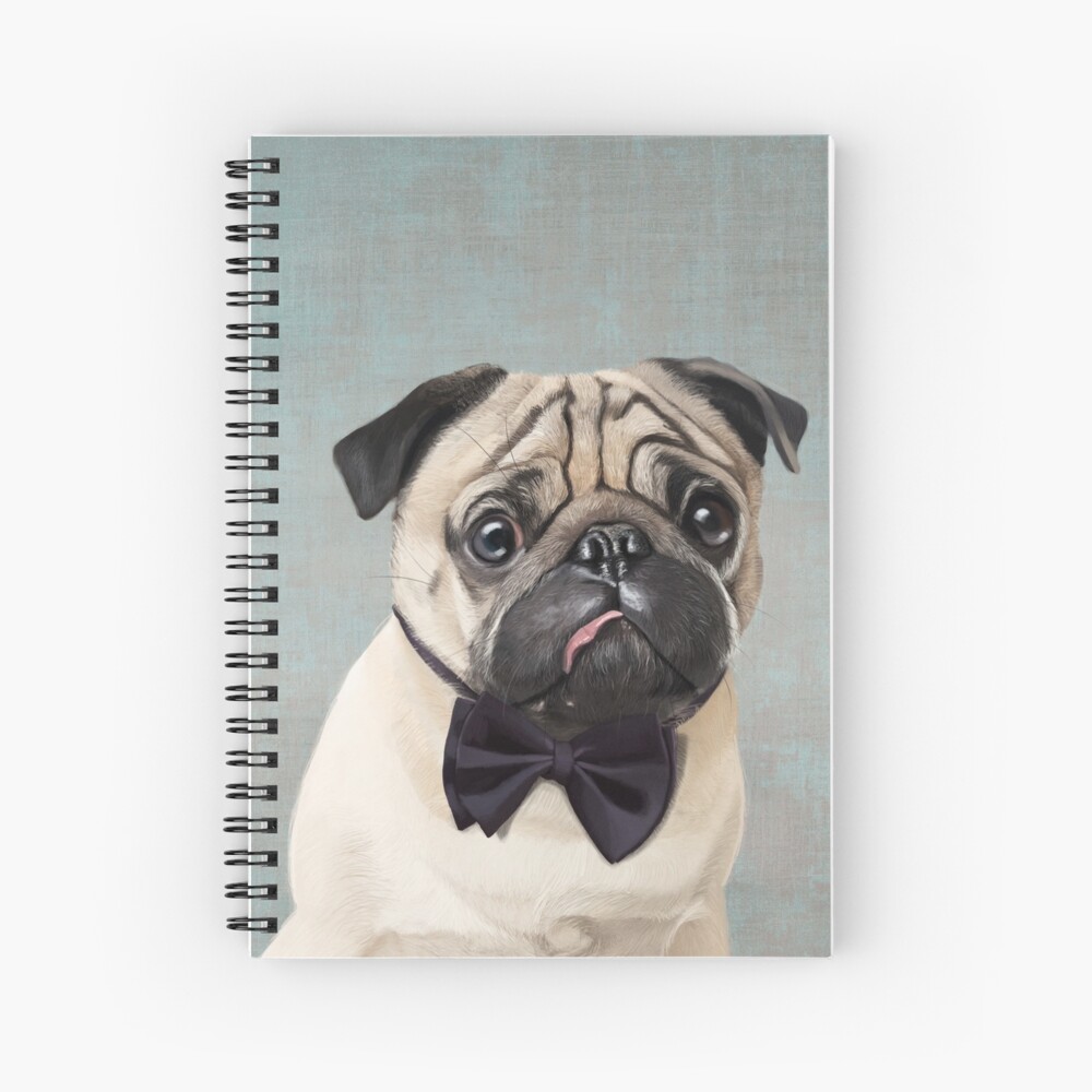 Mr Pug Spiral Notebook