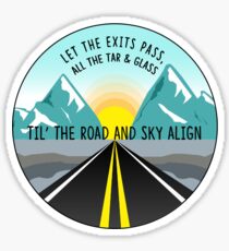 Road and Sky Align Sticker