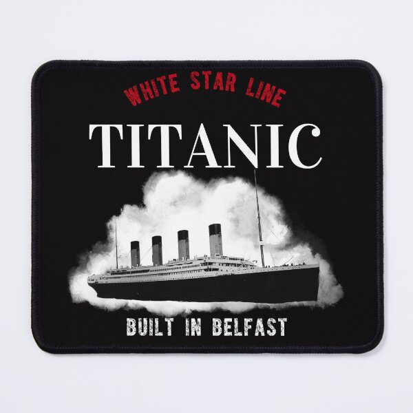 Item preview, Copy of White Star Line Titanic 1912 Built In Belfast on black designed and sold by SheaHMC.