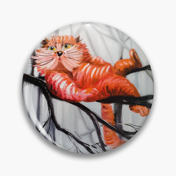 Item preview, Cat, Relax, edited oil painting by Marina Daniluka designed and sold by MariDaniArt.