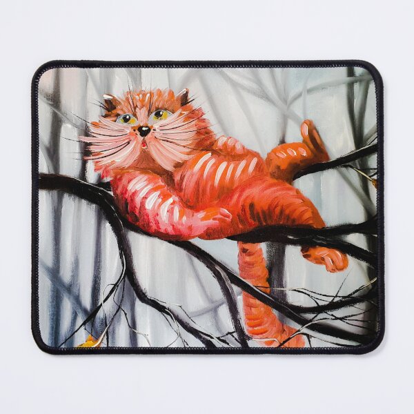 Item preview, Cat, Relax, edited oil painting by Marina Daniluka designed and sold by MariDaniArt.