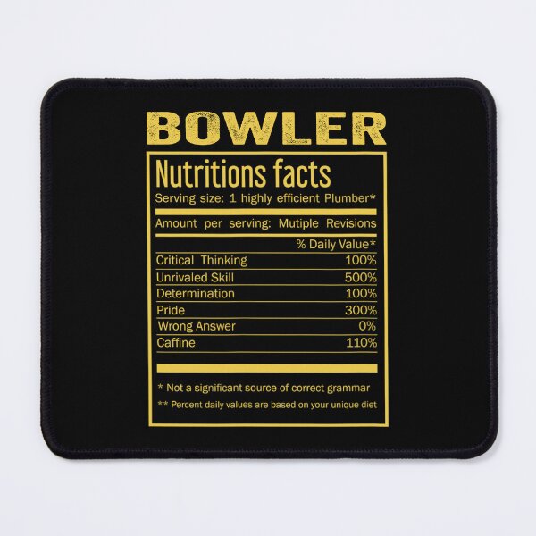 Item preview, Mens Womens bowler birthday Gifts Shirt,Cool bowler Funny Nutrition Facts Mens Womens Christmas Fathers Days Gift, bowler Nutrition Facts designed and sold by xlnv.