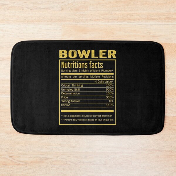 Artikelvorschau, Herren Damen Bowler Geburtstagsgeschenke Shirt, Cooler Bowler Lustige Nährwertangaben Herren Damen Weihnachtsgeschenk zum Vatertag, Bowler Nährwertangaben entworfen und verkauft von xlnv.