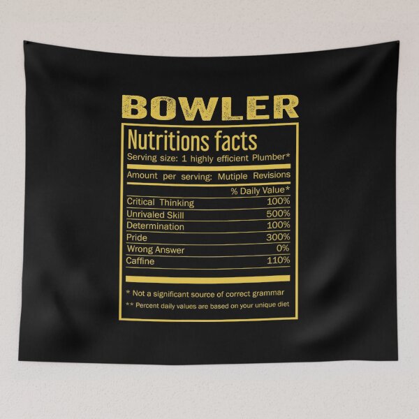 Item preview, Mens Womens bowler birthday Gifts Shirt,Cool bowler Funny Nutrition Facts Mens Womens Christmas Fathers Days Gift, bowler Nutrition Facts designed and sold by xlnv.