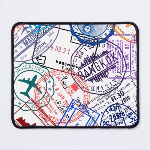 Item preview, Passport visa stamps designed and sold by 3leggeddogg.