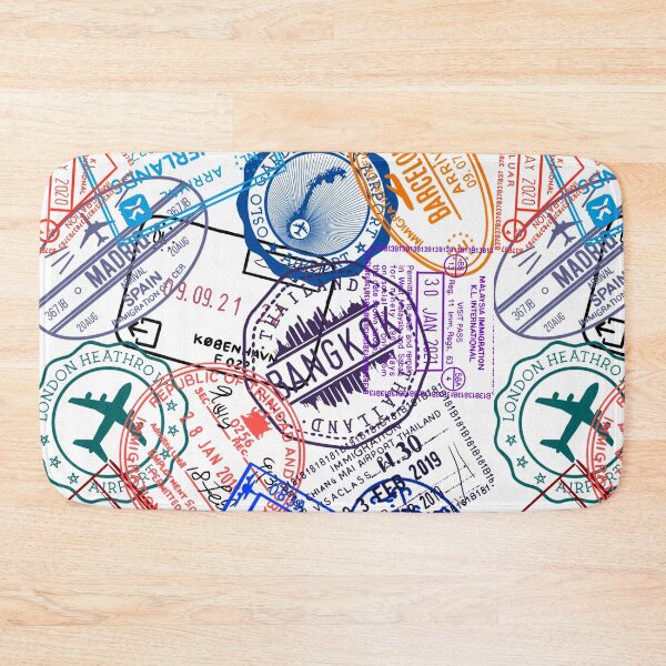 Item preview, Passport visa stamps designed and sold by 3leggeddogg.
