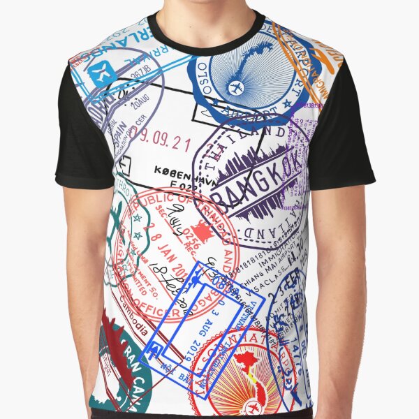 Item preview, Passport visa stamps designed and sold by 3leggeddogg.